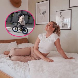 Schon so groß! Maren Wolfs Sohn Lyan fährt bereits Fahrrad