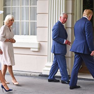 Zwinker-Moment bei Trump-Besuch: Camilla wird zum Netz-Hit!