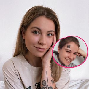 QR-Code auf Stirn: Ist das echt Melina Sophies neues Tattoo?