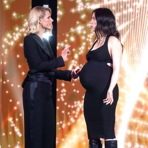 Schwangere Aurora ist in Michelle Hunzikers Show aufgetreten