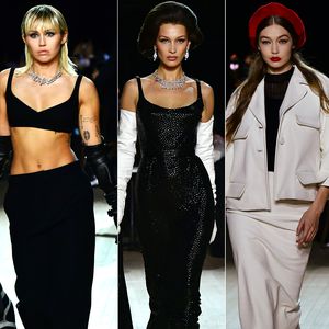Neu-Model Miley Cyrus rockt den Catwalk mit Hadid-Schwestern