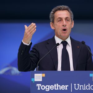 Nicolas Sarkozy auf einem Kongress in Madrid im Oktober 2015