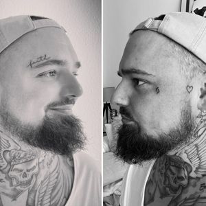 Große Bedeutung: Nik Schröder hat zwei neue Gesichtstattoos