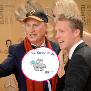 Fanboy-Moment! Otto malt für Oli Pochers Sohn Ottifanten
