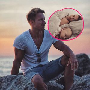 Verschlafen: BTN-Patrick kuschelt mit Töchterchen Lilly
