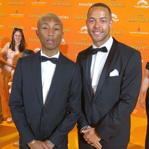 Auf UK-Premiere: Andrej Mangold trifft Pharrell Williams