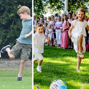 Wie die UK-Royals: Hier spielen Estelle und Oscar Fußball