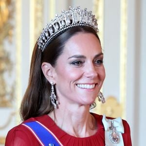 Mit Diadem: Prinzessin Kate strahlt auf erstem Staatsbankett