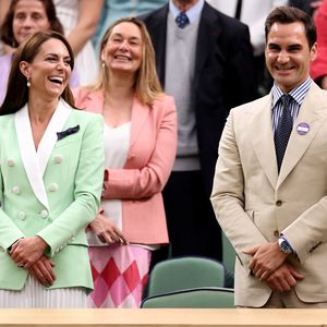 Prinzessin Kate und Roger Federer hatten Spaß in Wimbledon
