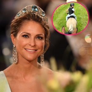 Seltener Einblick: Prinzessin Madeleine reitet mit Tochter