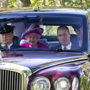 William und Kate begleiten knallpinke Queen zu Gottesdienst