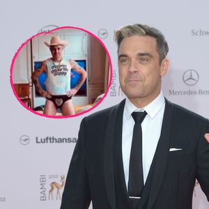 In Tiger-Slip: Robbie Williams tanzt durch die Wohnung