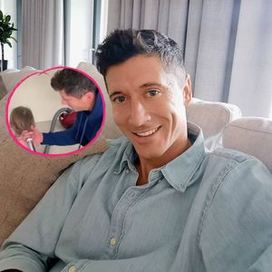 Mit Staubsauger: Robert Lewandowski frisiert seine Tochter