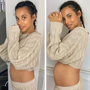 Schwangere Rochelle Humes teilt süßen Babybauch-Vergleich