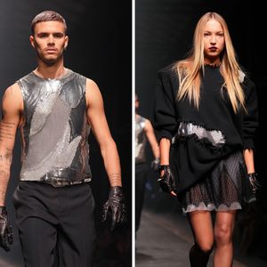 Romeo Beckham und Lila Moss rocken Fashion Week in Mailand