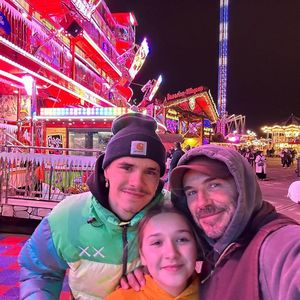 David Beckham macht einen festlichen Ausflug mit seinen Kids