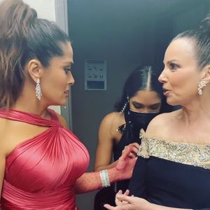 Fast Show verpasst: Salma Hayek hing an Fran Drescher fest