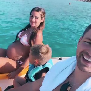 Vor Geburt: Sarah Engels und Familie machen Urlaub auf Kreta