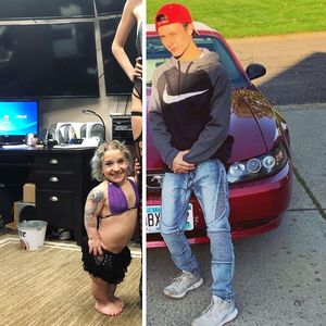 Kleinste Stripperin der Welt kriegt Hate wegen großem Freund