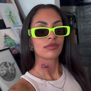 Siria Longo hat sich Namen ihrer Tochter tätowieren lassen