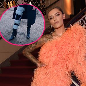 Aufgedeckt: Das steckt hinter Sophia Thomallas Knie-Schiene!