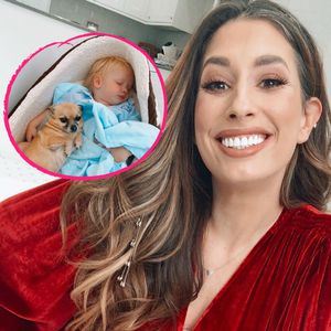 Wie süß! Stacey Solomons Sohn Rex schlummert im Hundekorb
