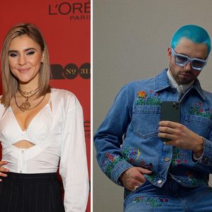 Wow oder ciao? Steffi Giesingers Freund mit blauen Haaren