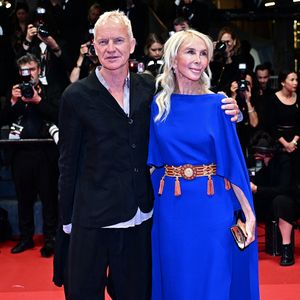 So verliebt posieren Sting und Trudie auf Filmfest in Cannes