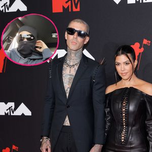 Bonnie & Clyde? Kourtney K. und Travis mit Masken unterwegs