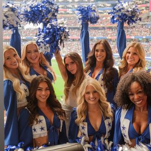 Victoria Beckham feiert Dallas Cowboys Cheerleader