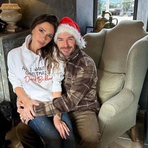 An Weihnachten: Victoria trug Hoodie mit David-Beckham-Print