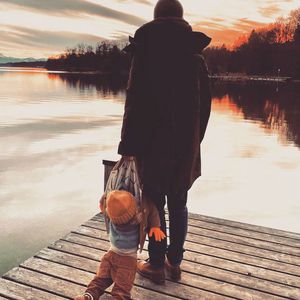 Wayne Carpendale schleift Sohn mit zum Sonnenuntergang