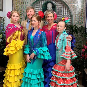 In Flamencokleidern: Weihnachtsgrüße der Niederlande-Royals