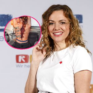 Krasser Post: Yvonne Pferrer posiert mit aufgerissener Haut