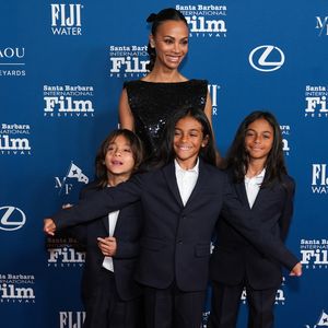 Zoe Saldaña strahlt mit Kindern bei Ehrung in Santa Barbara