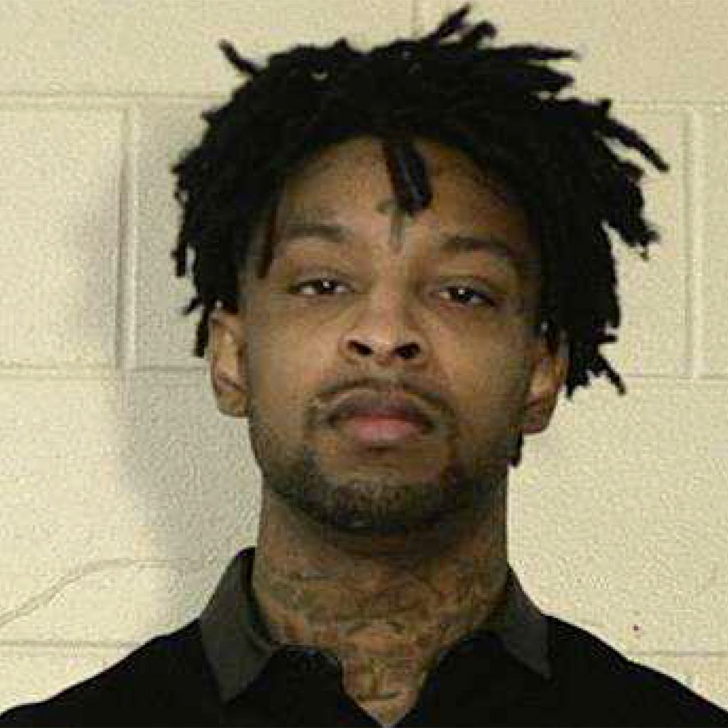 21 Savage nach seiner Verhaftung im Liberty County Sheriffs Office, Februar 2019