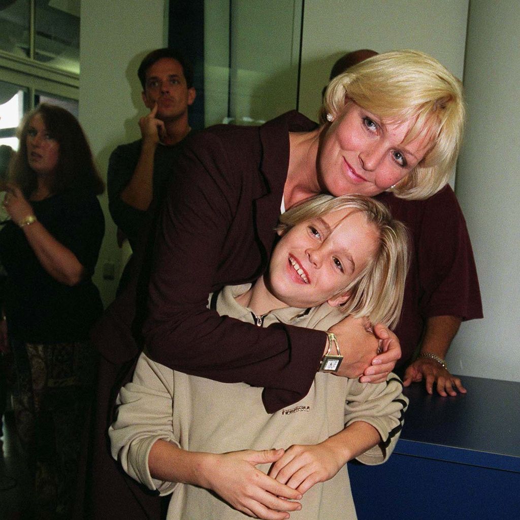 Aaron Carter als Kind mit seiner Mutter Jane