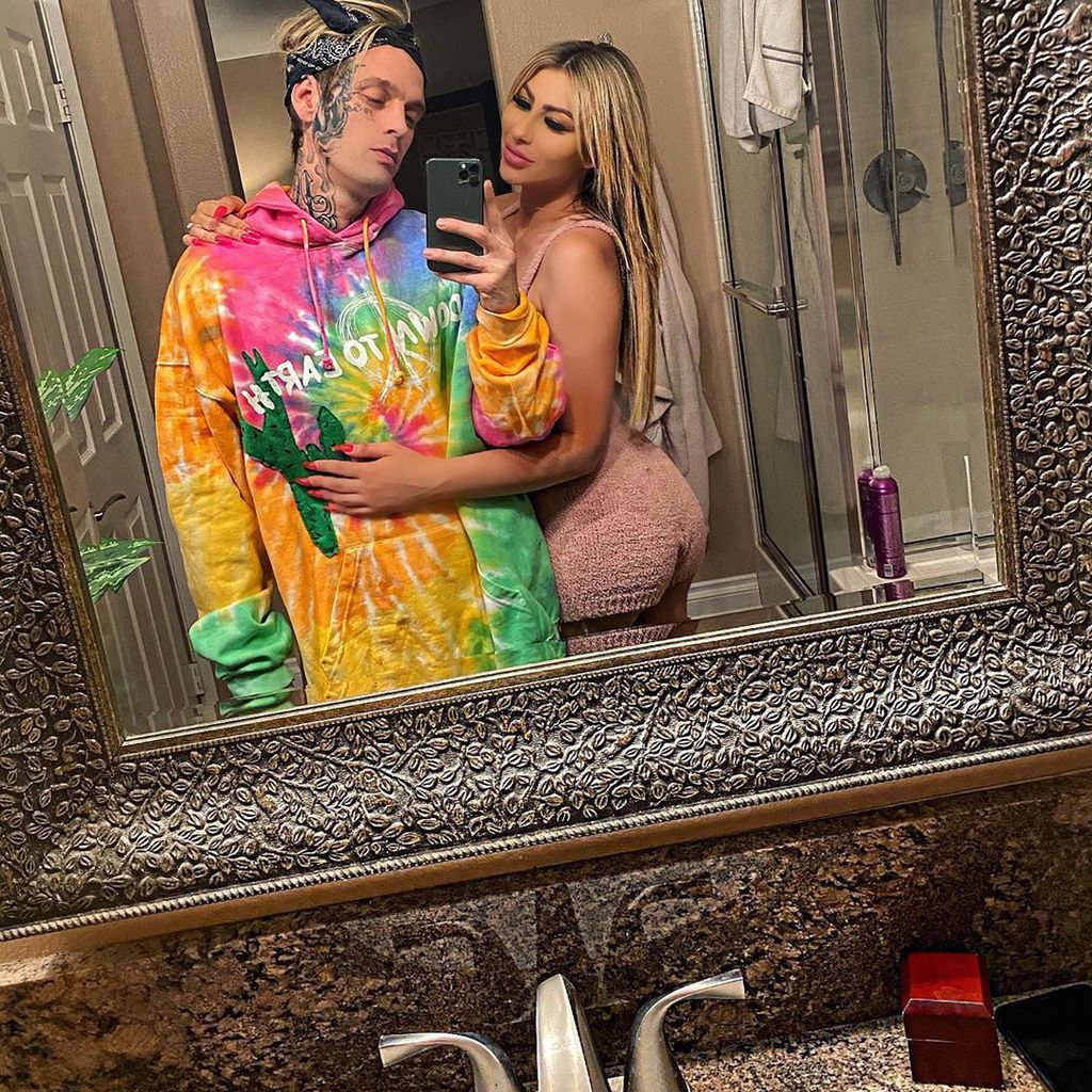 Aaron Carter und Partnerin Melanie Martin