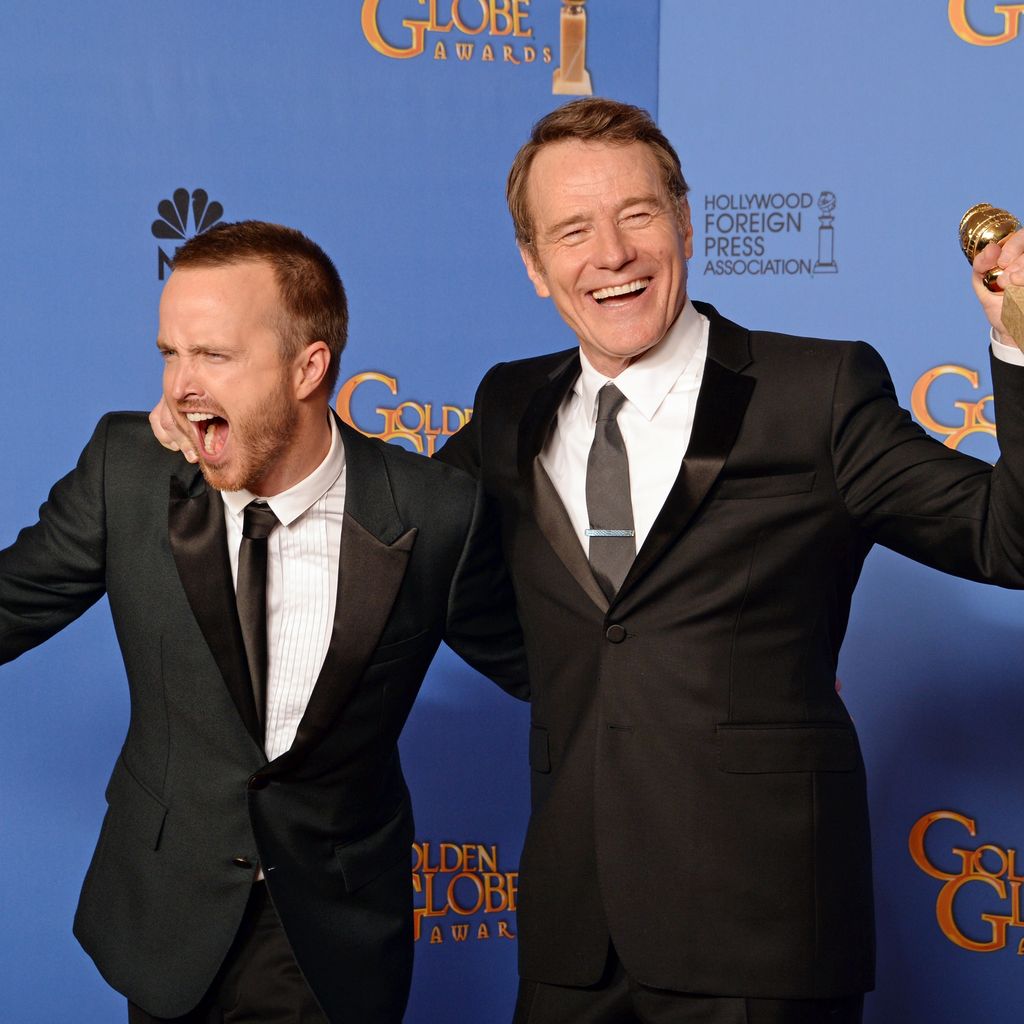 Aaron Paul und Bryan Cranston bei den Golden Globe Awards 2014