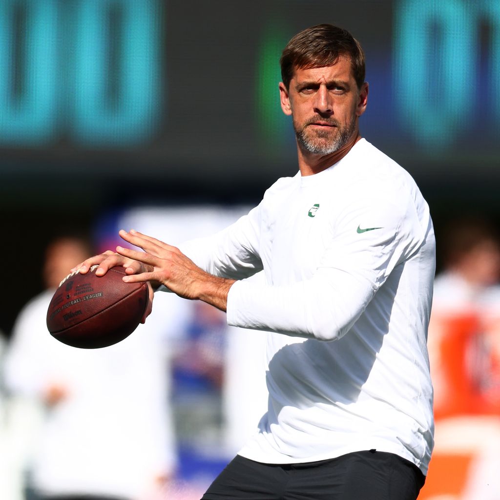 Aaron Rodgers, August 2023