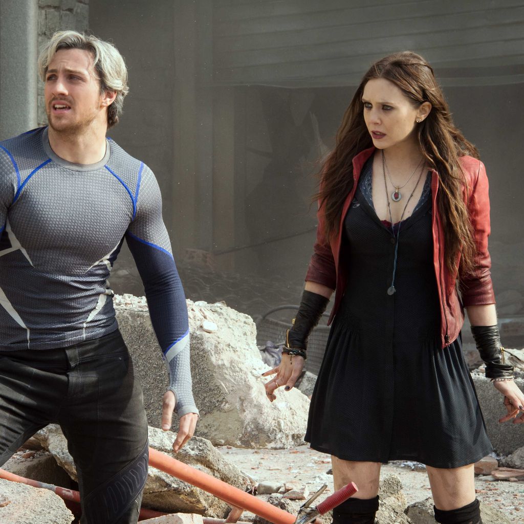 Aaron Taylor-Johnson und Elizabeth Olsen in "Avengers: Age of Ultron"