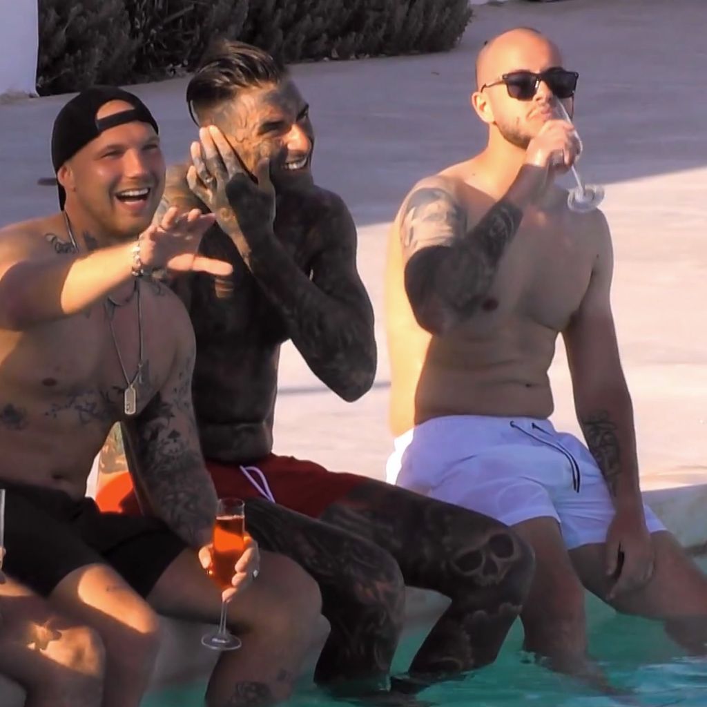Abdu Karakuyu, Credo La Marca, Nikola Glumac und Marc-Robin bei "Temptation Island"