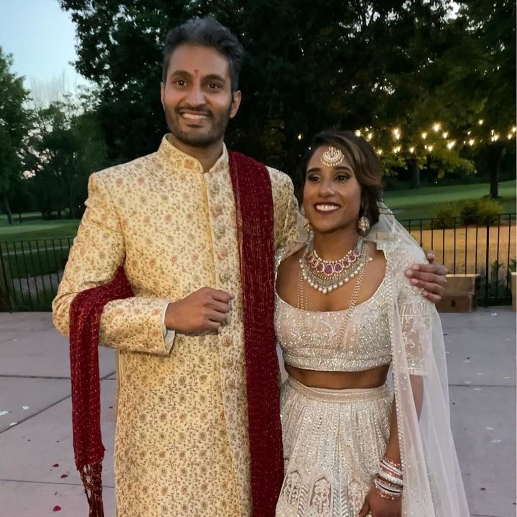 Abhishek Chatterjee und Deepti Vempati vor ihrer Hochzeit