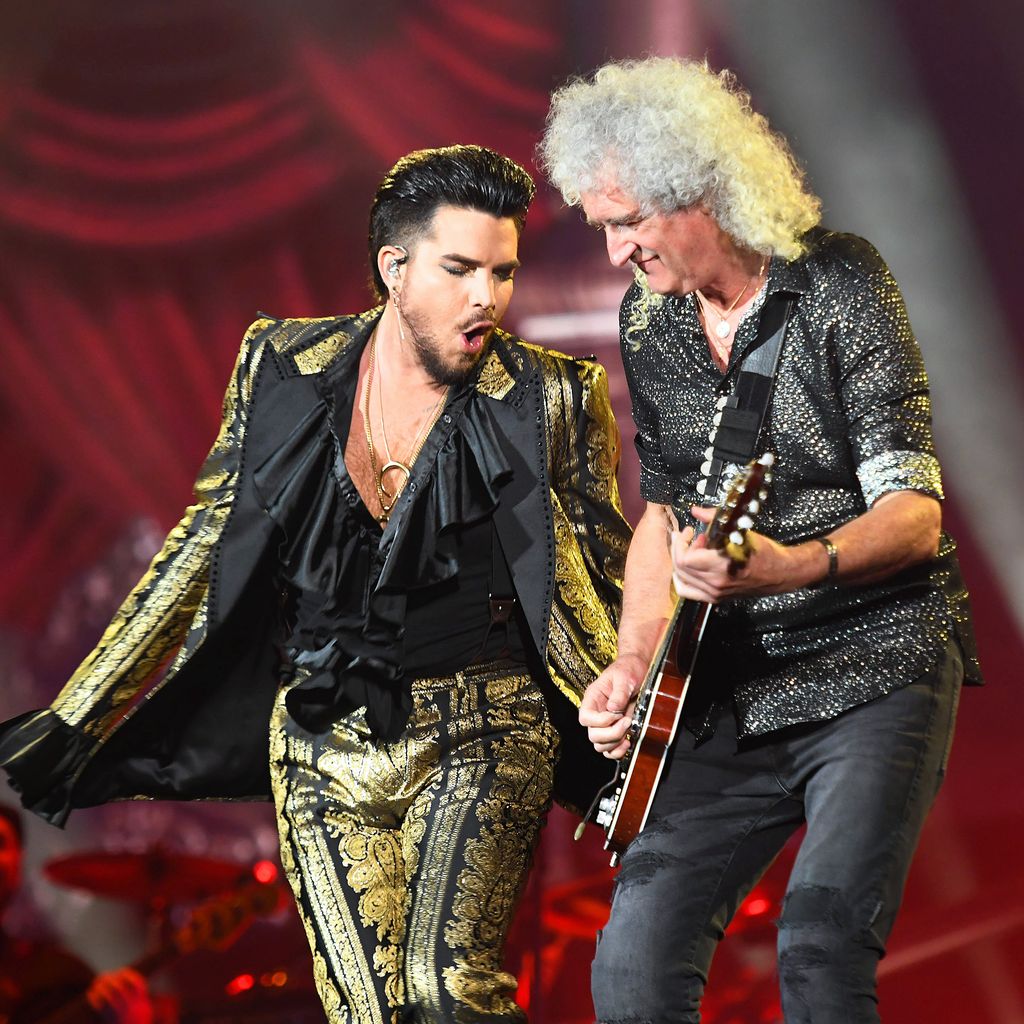 Adam Lambert und Brian May, Mitglieder der Band Queen