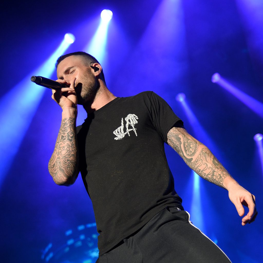 Adam Levine bei einem Maroon 5-Konzert im April 2018