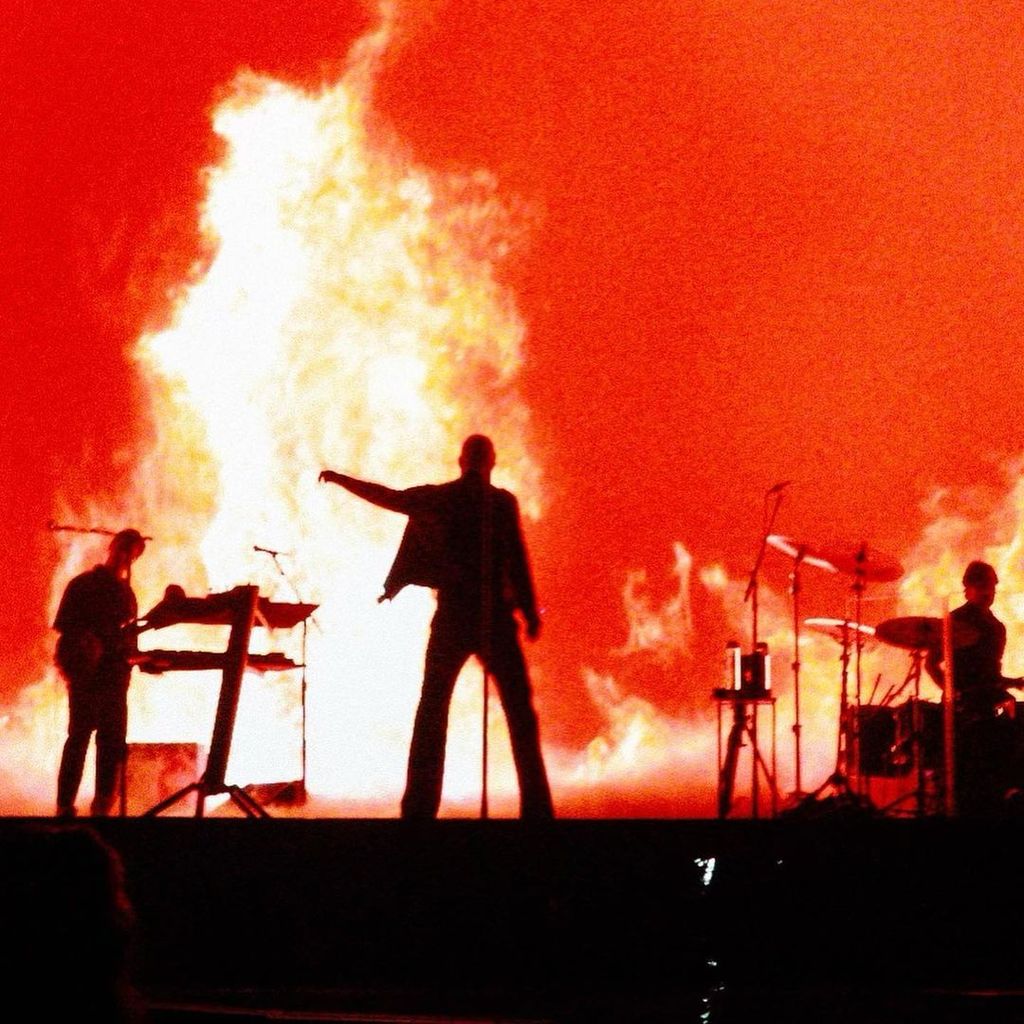 Adam Levine auf einem Konzert von Maroon 5 in Las Vegas, April 2023