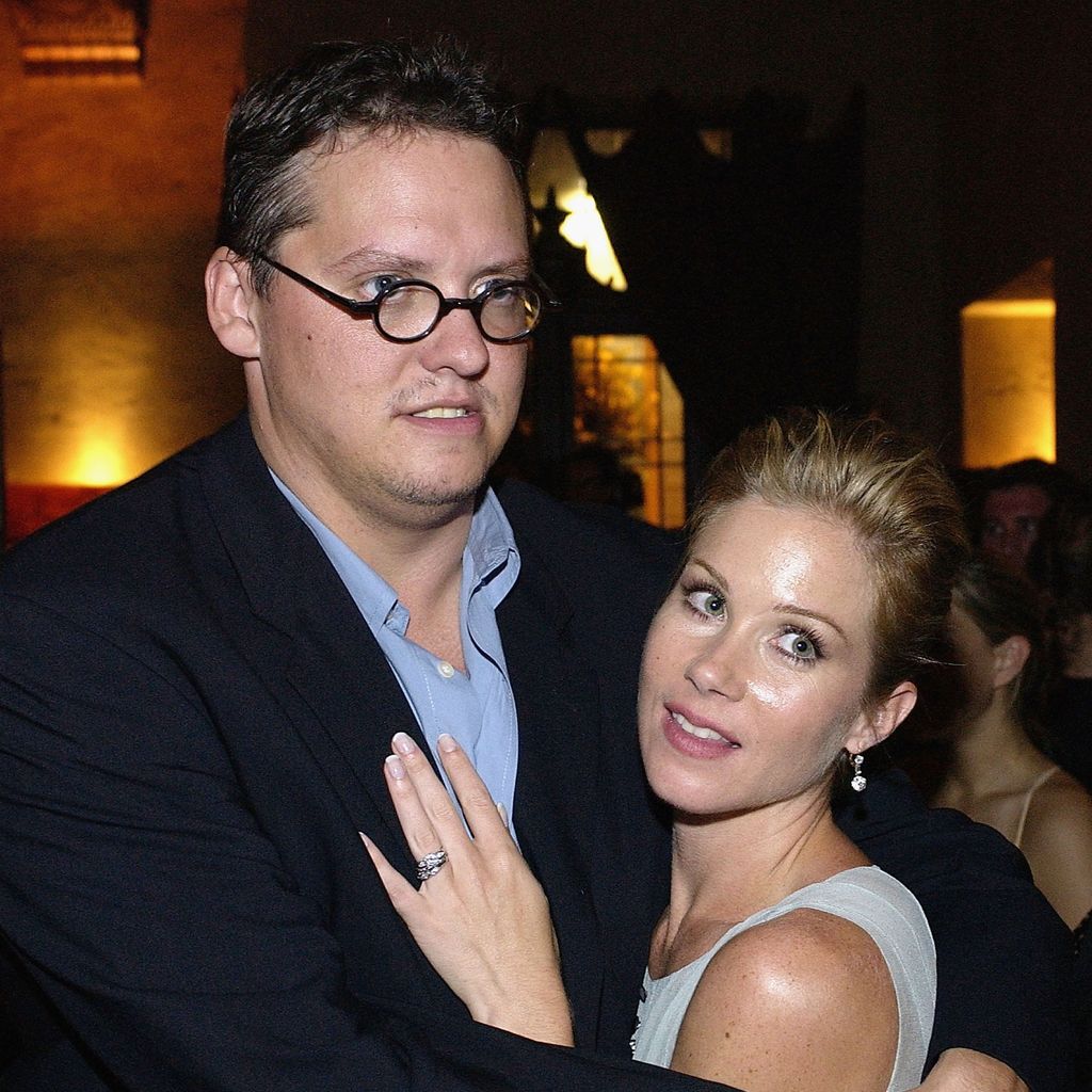 Adam McKay und Christina Applegate bei der Aftershow-Party zu "Anchorman" im Hollywood Roosevelt Hotel, 28. Juni 2004