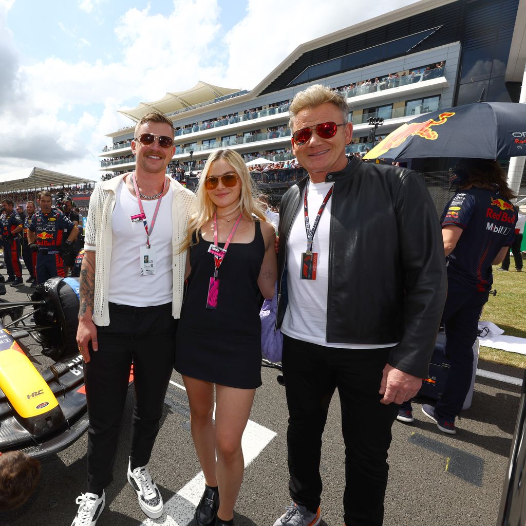 Adam Peaty, Holly und Gordon Ramsay beim Grand Prix von Großbritannien