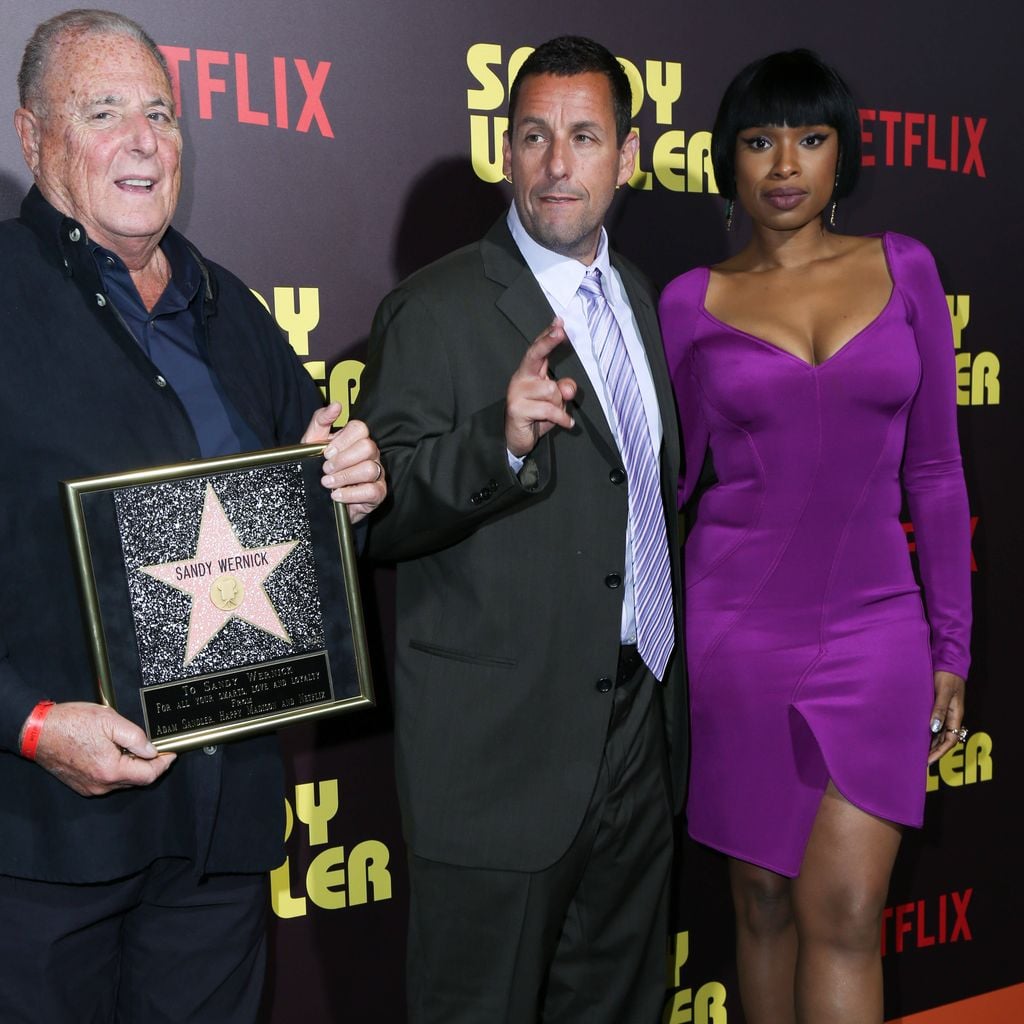 Premiere von Netflix’ Sandy Wexler: Sandy Wernick, Adam Sandler und Jennifer Hudson in Hollywood, 7. April 2017