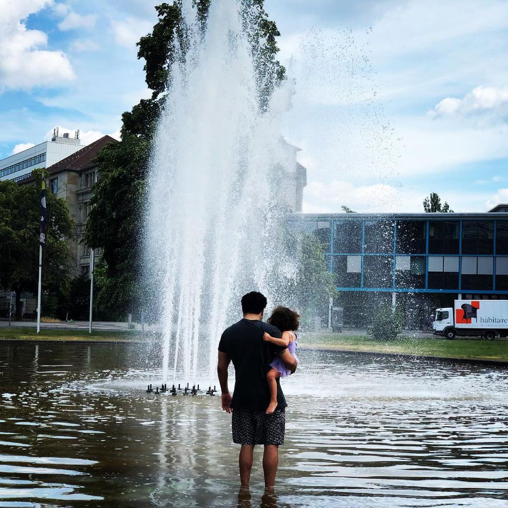 Adel Tawil und seine Tochter in Berlin im Juli 2021